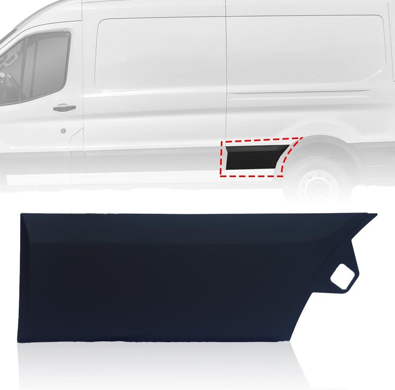 Spwrney Rear Trim Molding Cover for Transit 150 250 350 HD 2015-2024, 148WB and 148WB EXT Single Rear Wheel Exterior Side Body Lower Panel Accessories, Driver Left Side, 1PC - Image 4
